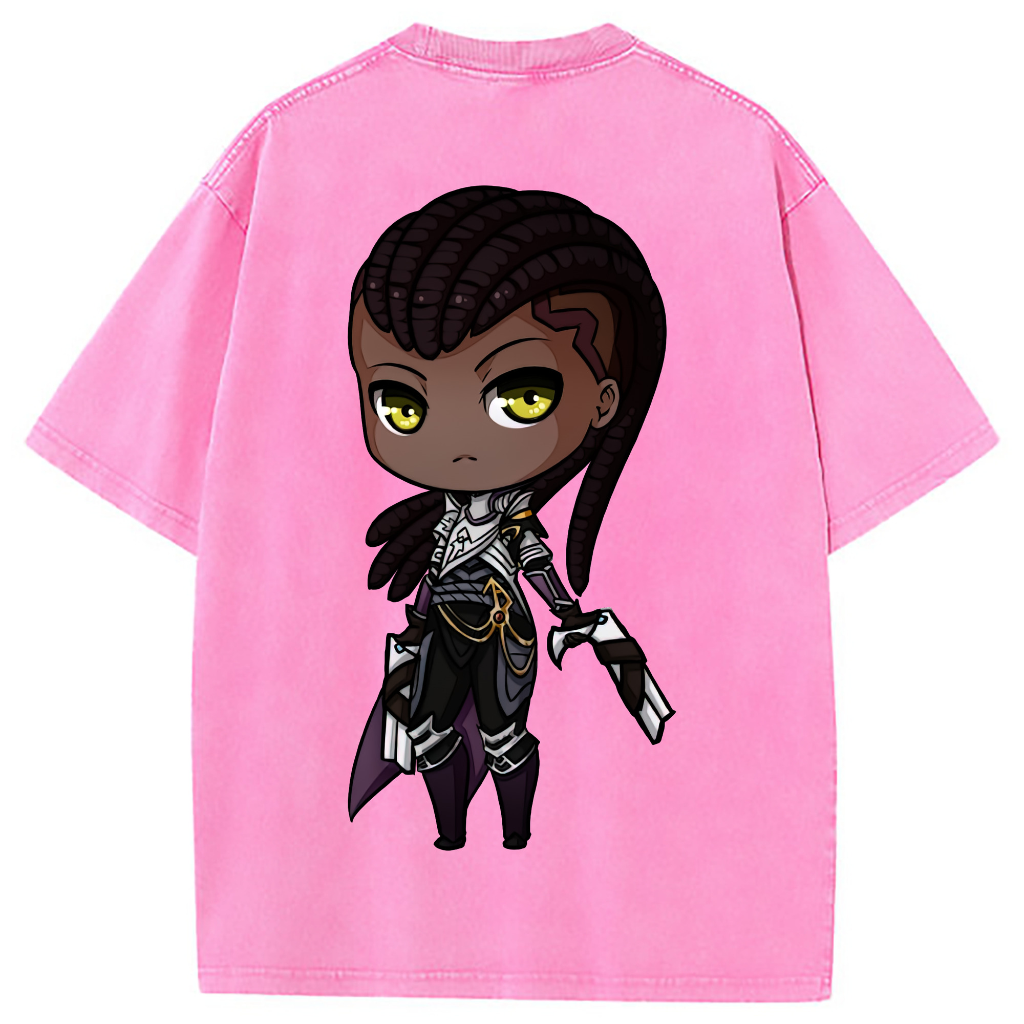 （画像用） リーグ・オブ・レジェンド League of Legends LOL 綿100% ヴィンテージ風 半袖Tシャツ（背面プリント）